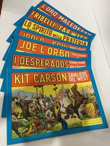RARA SERIE COMPLETA KIT CARSON DI RINO ALBERTERELLI (RISTAMPA ANASTATICA) - Picture 1 of 11