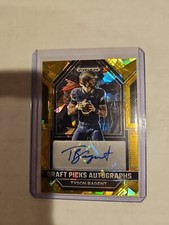 2023 Panini Prizm Draft Picks Draft Picks Autographs Gold Ice Tyson Bagent...
