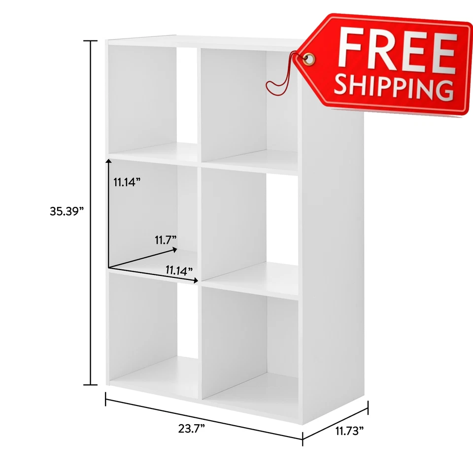 Mainstays MS5336278612012 11" 9-Cube Storage Organizer White