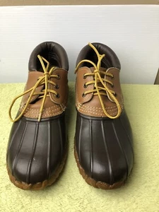 LaCrosse Women’s Brown Leather 3 Duck Shoes Boots Steel Shank Size 9 Water Mud - Picture 1 of 6
