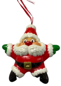 Adorno Estrella de Papá Noel 1984 Sello Recuerdo Adorno de Navidad Plástico De Colección - Imagen 1 de 12
