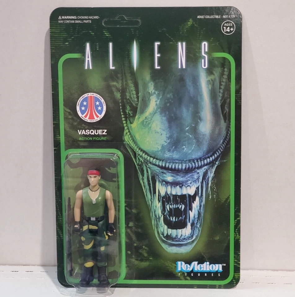 Unpunched Super7 Reaction Aliens Vasquez Action Figure