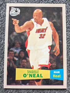 2007-08 TOPPS SHAQUILLE O'NEAL 50TH ANNIVERSARY RETRO INSERT#32 (DAMAGED)