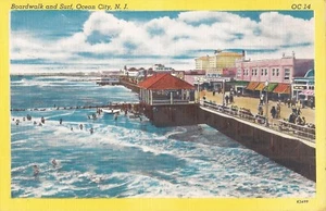 Ocean City, NEW JERSEY - Boardwalk & Surf - Picture 1 of 2