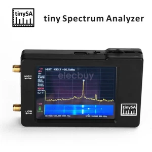 Nowy ręczny mały analizator widma TinySA 2,8-calowy wyświetlacz LCD z baterią - Zdjęcie 1 z 8