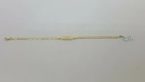 Pulsera De Hombre A Malla Con Placa De Oro Amarillo 18KT 4,2 Gramos (5290) - Imagen 1 de 7