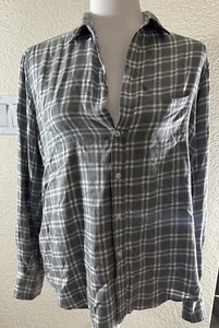 Frank & Eileen Long-Sleeve Button-Front Check-Print Shirt XS - Picture 1 of 13