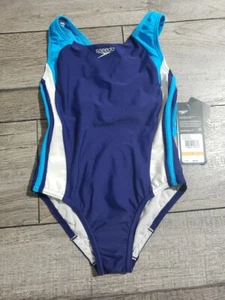 Speedo Girl's Swimsuit One Piece Infinity Splice Thick Strap Sz 7 - Picture 1 of 5