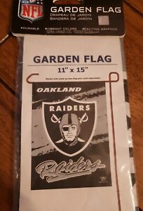 12x18 Oakland Raiders  Double Sided Garden Flag 