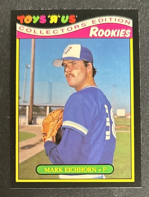 1987 Topps Toys R Us Rookies Mark Eichhorn Baseball Card 10 Blue Jays Pitcher VG - Image 1 of 2
