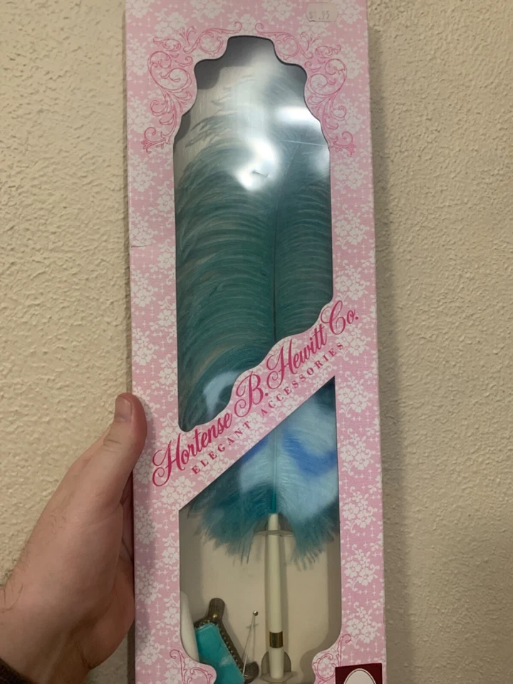 Hortense B. Hewitt Acessórios de Casamento Ventilador de Flores de Veludo / Caneta NOVO EM FOLHA LACRADO! - Imagem 1 de 1