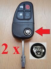 2x LOGO Jaguar key FOB emblem X-Type S-Type XK XK8 XKR XJ XJ12 V8 V12 XJ8 XJR ri