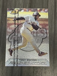 1999  TONY GWYNN  TOPPS FINEST  FRANCHISE RECORDS