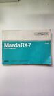 1988 Mazda RX7 FC Convertible Original Owner's Manual