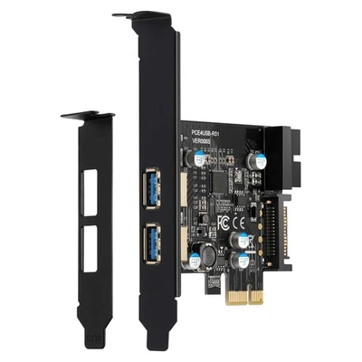 Scheda Adattatore da PCI-E a USB 3.2, 5 Gbps PCI Express (PCIe) Espansione3498 - Immagine 1 di 4