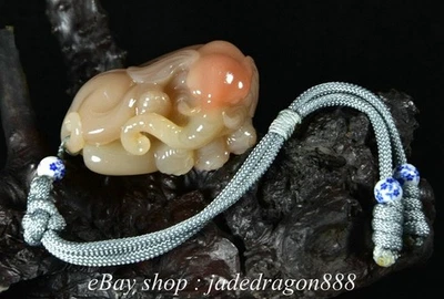 2.7" Old Chinese Shoushan Stone Carved Fengshui Animal Elephant Small Statue - Image 1 of 4