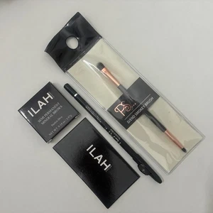 💖 ILAH Brow Makeup Set - Pencil + Powder + 3 Eyebrow Stencils  - NEW 1 - Picture 1 of 13