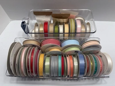 43 rollos de cinta de estampación ~ ¡Algunos nuevos! ¡Algunos retirados! Hermosos colores artesanales Foto 1 de 4