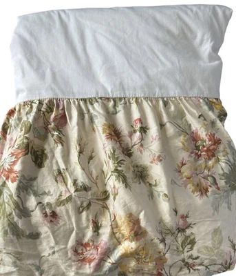 Ralph Lauren Woodstock Garden Bedskirt KING Floral Cottagecore Shabby Chic - Image 1 of 4