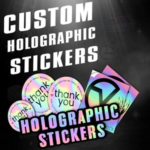 50 pegatinas de vinilo impresas con logotipo personalizado - diseño de su logotipo - Imagen 1 de 3