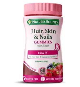 Nature's Bounty Gomme 60 gomme miste sapore di bacca per capelli, pelle e unghie - Foto 1 di 1