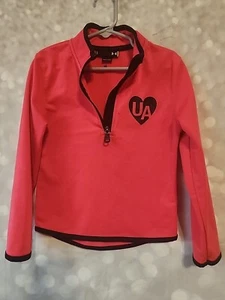 Girls Pink Under Armour Pullover Sweatshirt Size 5 - Picture 1 of 3
