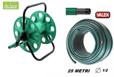 TUBO ACQUA DA IRRIGAZIONE 25 MT IN PVC RETINATO DA 1/2 + AVVOLGITUBO