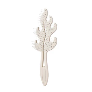 Woman Scalp Massage Hollowing Ergonomic Design Piece Of Flame Shape Sturdy Comb - Picture 1 of 12