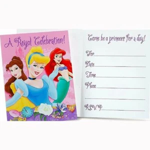 Disney Princess Dreams A Royal Celebration Birthday Party Invitations 8 per Pkg - Picture 1 of 1