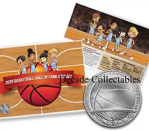 2020 Basketball Hall Fam Enhanced Uncirculated Clad Half Dollar Kid INSTOCK A-05 - Picture 1 of 3