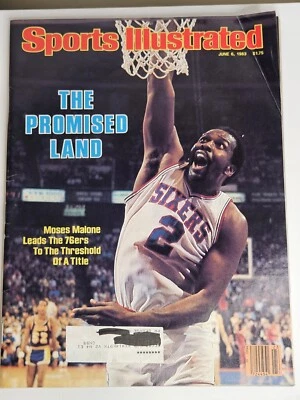 VINTAGE SPORTS ILLUSTRATED June 6, 1983 MOSES MALONE 76ers The Promised Land - Image 1 of 2