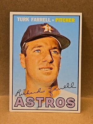 1967 Topps Baseball #190 Turk Farrell Pitcher Houston Astros Excellent  - Image 1 of 4