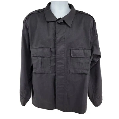 Camisa Uniforme de Seguridad Estilo Militar Sarga Táctica Elbeco Talla XL Negra Foto 1 de 4