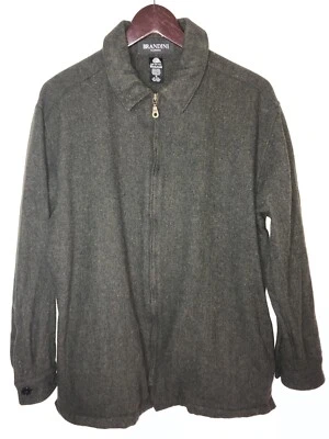 BRANDINI Le Collezioni 100% Wool Woolmark Jacket Green Men's Size Medium - Image 1 of 3