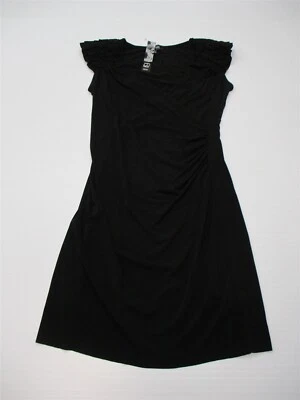 Vestido BELLE JEUNE Para Mujer Talla M Capucha Envolvente Jersey Tejido Negro Cóctel Línea A Foto 1 de 4