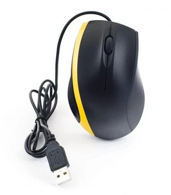 NEON Optical Mouse USB2.0 Dual-button with scroll-wheel Black/Yellow - Image 1 of 2