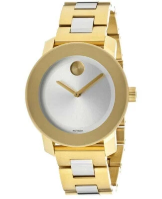 New Movado Bold Two Tone Gold Bracelet 36mm Watch 3600129 - Image 1 of 3