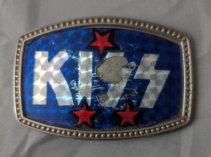 1977 KISS Blue Prism Vintage Belt Buckle - Picture 1 of 2