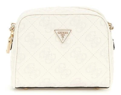 GUESS Adelasia Crossbody Camera Bag Umhängetasche Creme White creme Neu - Bild 1 von 3
