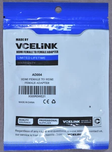 VCELINK HDMI Female to Female Adapter - Pck 2 (New) - Picture 1 of 4