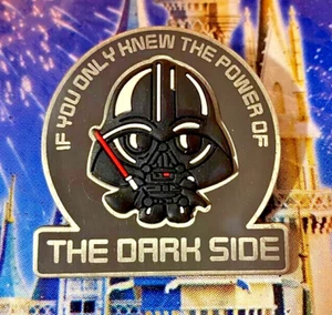 🖤 Darth Vader Rubber 3D Pin - Disney Star Wars Power of The Dark Side Pin - Picture 1 of 2