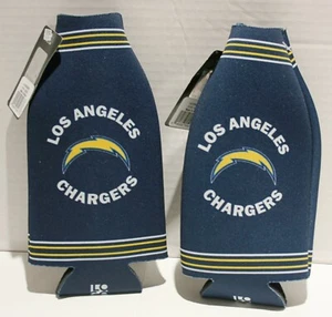 Logo Brands NFL Los Angeles Chargers Bottle Beverage Drink Sleeve Cover 2pk - Picture 1 of 2