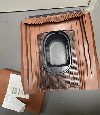 KLOBER - UNIVERSAL TILE VENT WITH CAP - TERRACOTTA - NEW