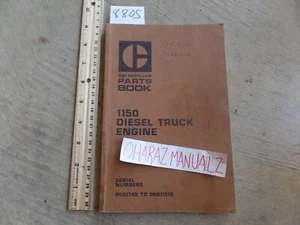 CATERPILLAR 1150 Diesel Track Engine 96B1748-96B11210 Parts Book Manual CR 1974 - Picture 1 of 2