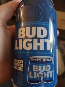 Crazy Boxer BUD LIGHT Boxer Briefs 1 Pair Size MEDIUM 32-34 in can - Picture 1 of 2