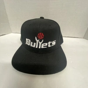 Washington Bullets Mitchell & Ness CLASSIC CORE Snapback NBA Hat= Black - Picture 1 of 7