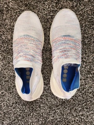 Size 7.5 - adidas UltraBoost Laceless White Multicolor - Image 1 of 4