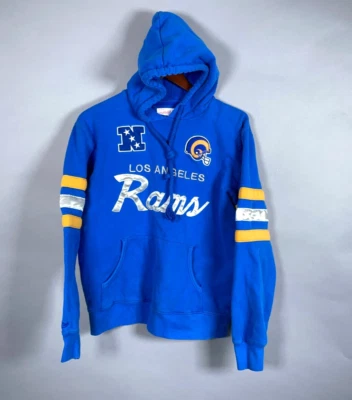 Толстовка с капюшоном ретро Mitchell & Ness Los Angeles Rams для взрослых средний размер вышивка сценарием - Изображение 1 из 4