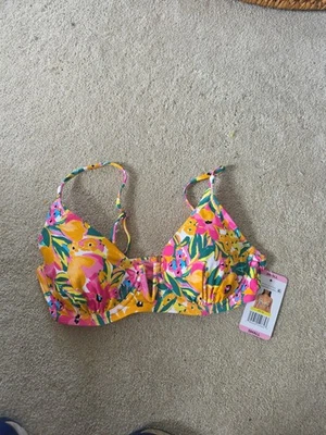 Nuevo Top de Bikini Anne Cole Edición Limitada Extra Pequeño Floral Natación Alambre en V UPF 50 Foto 1 de 4