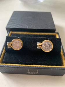 Dunhill Cufflinks CLAMP GP JNS3209K in Gold & Silver Finish - Picture 1 of 4